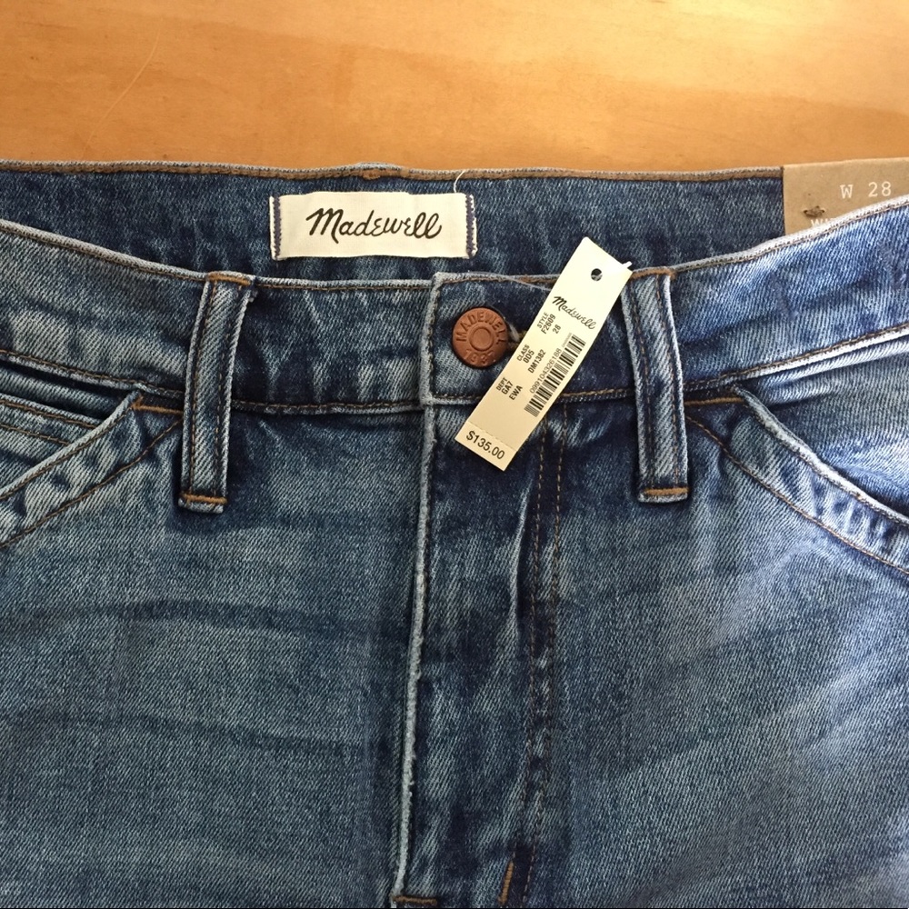 BRAND NEW! Madewell Wide Leg Drop Hem Cropped crop Size-28 - Picture 2 of 4